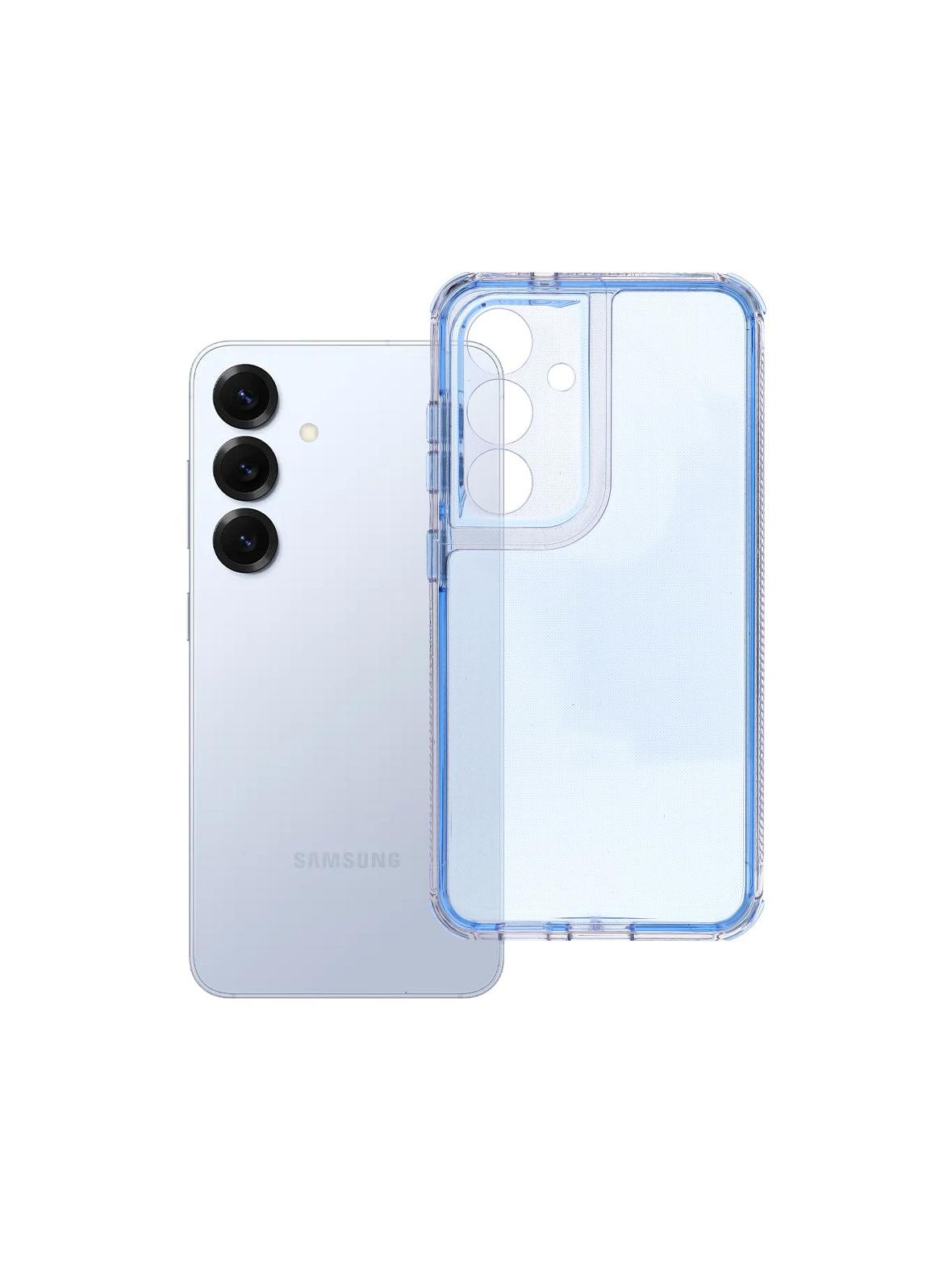 Futerał do Samsung S25 Matrix Clear niebieski