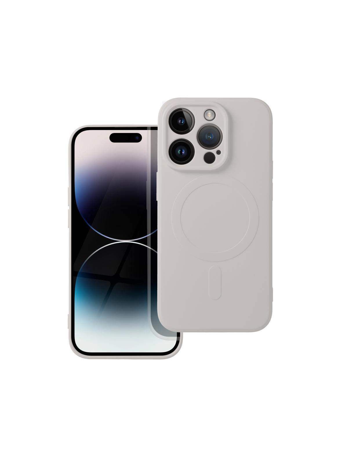 Futerał SILICONE MAG COVER kompatybilny z MagSafe do SAMSUNG A56 tytanowy szary