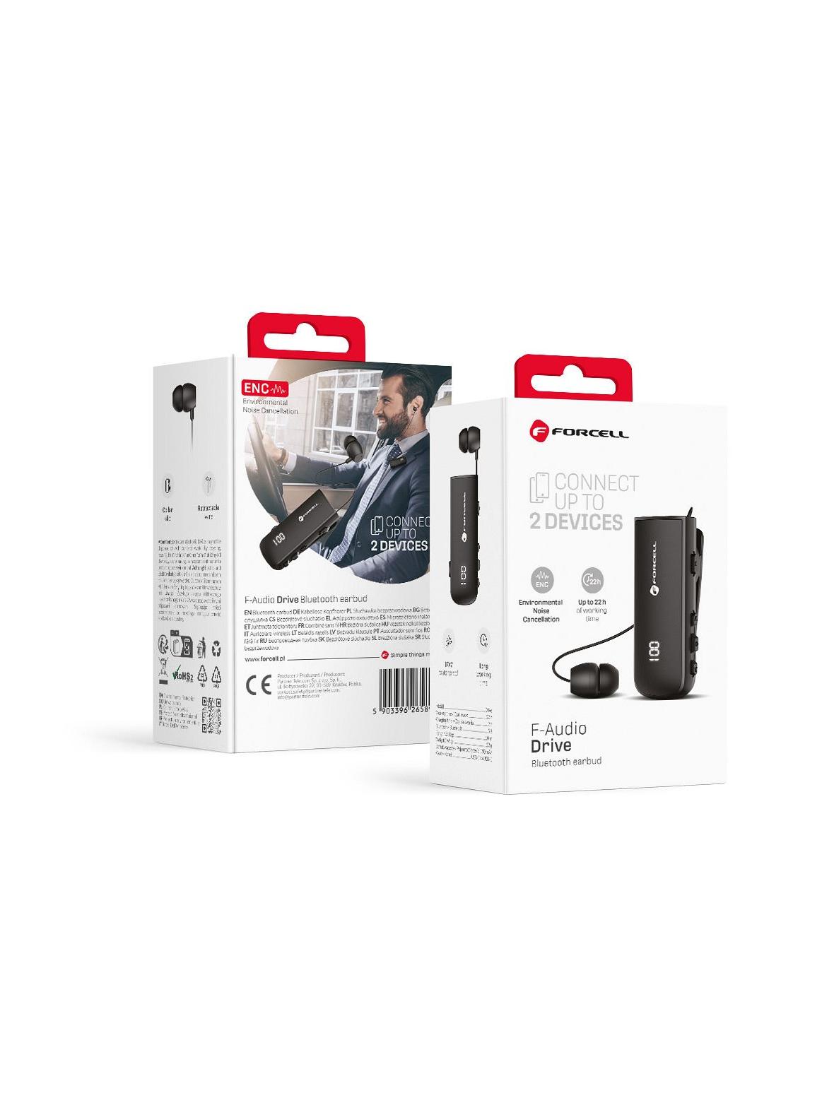 Słuchawka bluetooth Forcell F-Audio Drive EarBud czarna