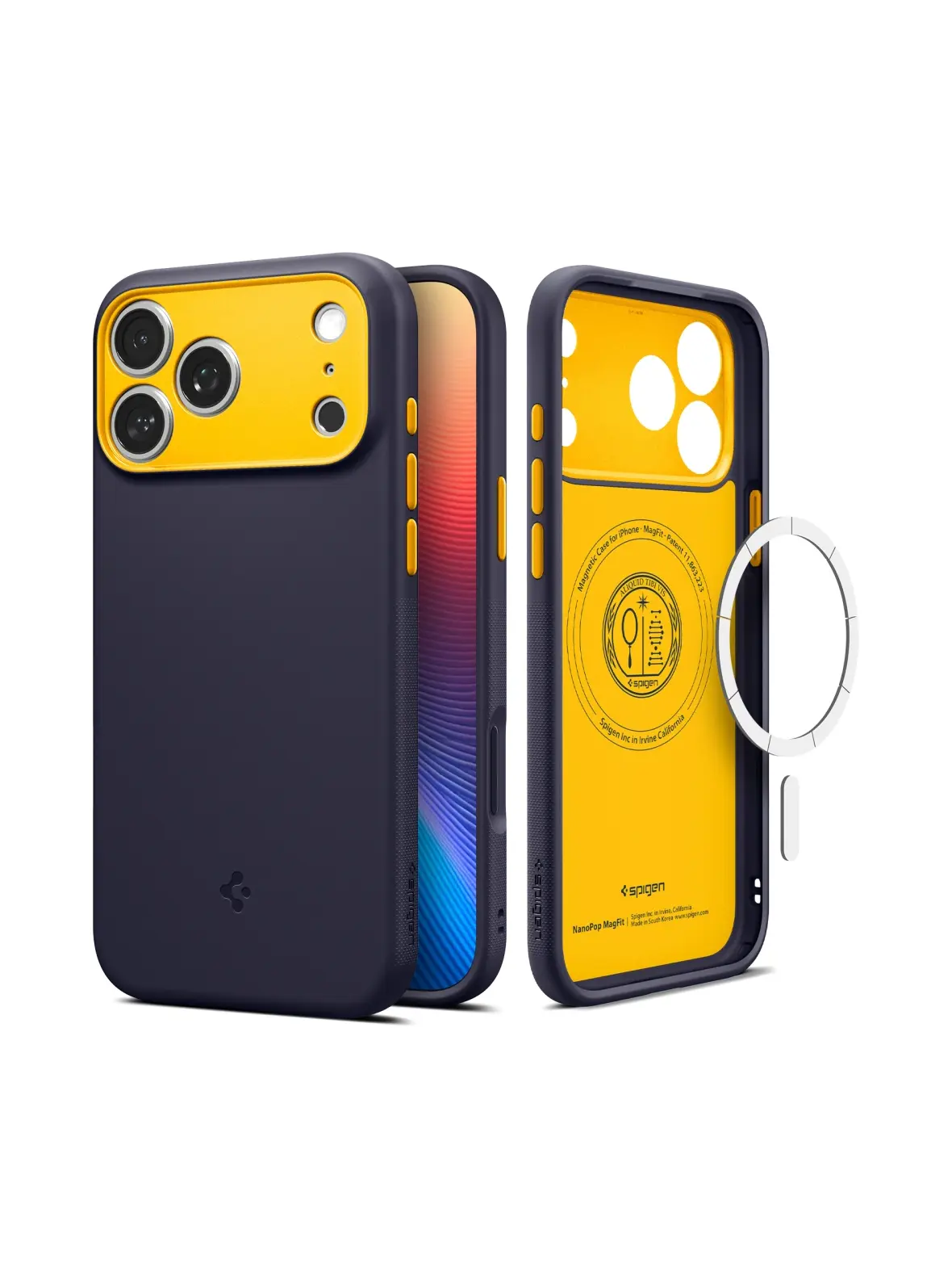 SPIGEN futerał NANO POP MAG kompatybilny z MagSafe do IPHONE 17 Pro blueberry navy