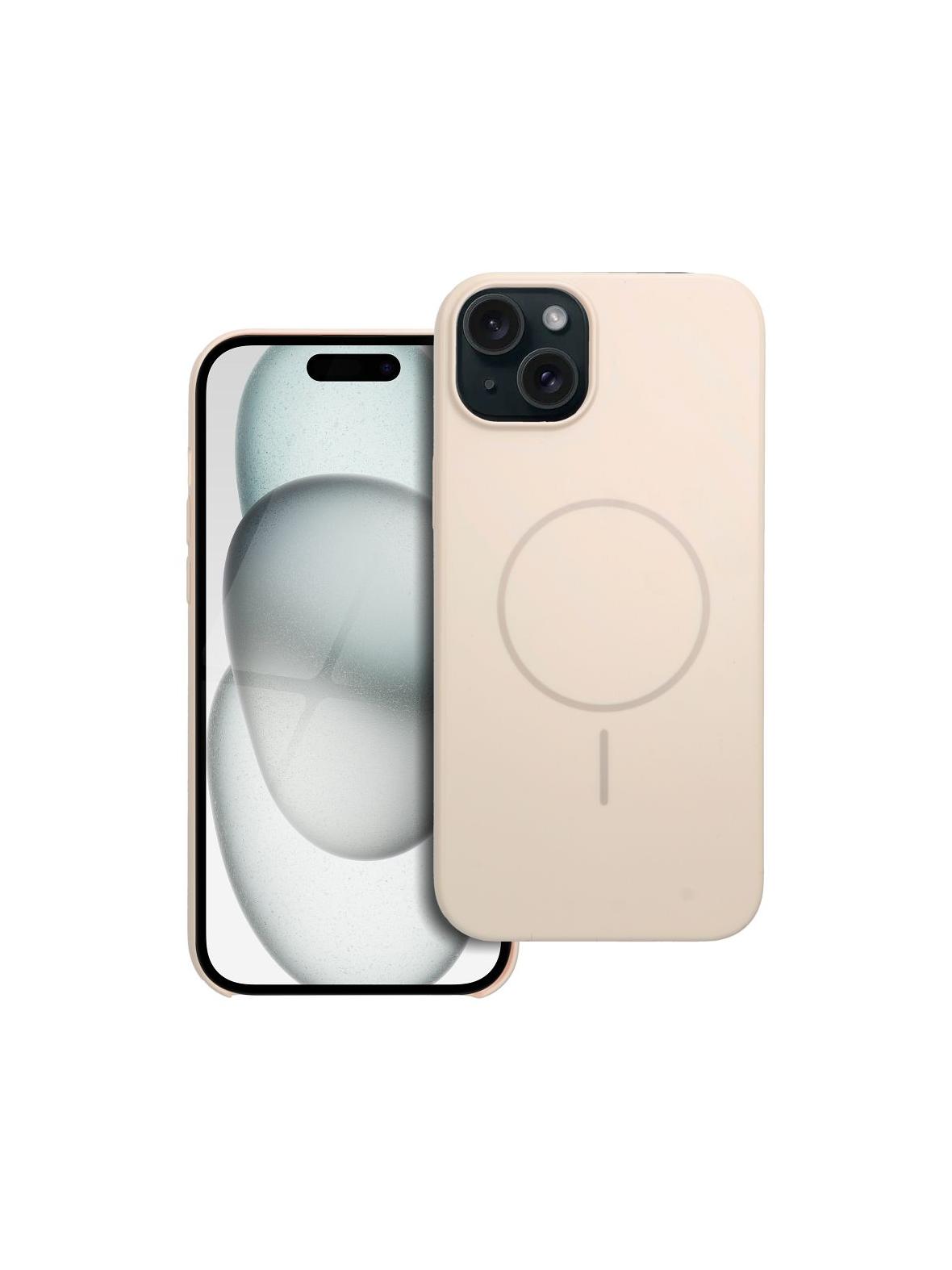 Glossy Mag Cover kompatybilny z MagSafe pasuje do IPHONE 15 PLUS biały