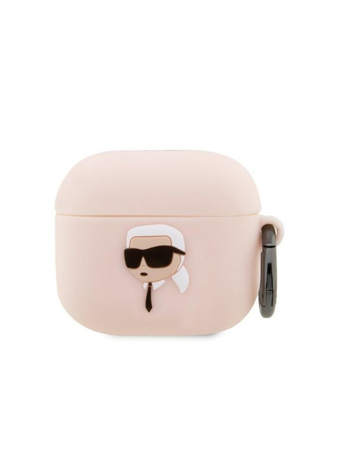KARL LAGERFELD futerał do APPLE Airpods Pro KLAPRUNIKP (3D Sil NFT Karl) różowy