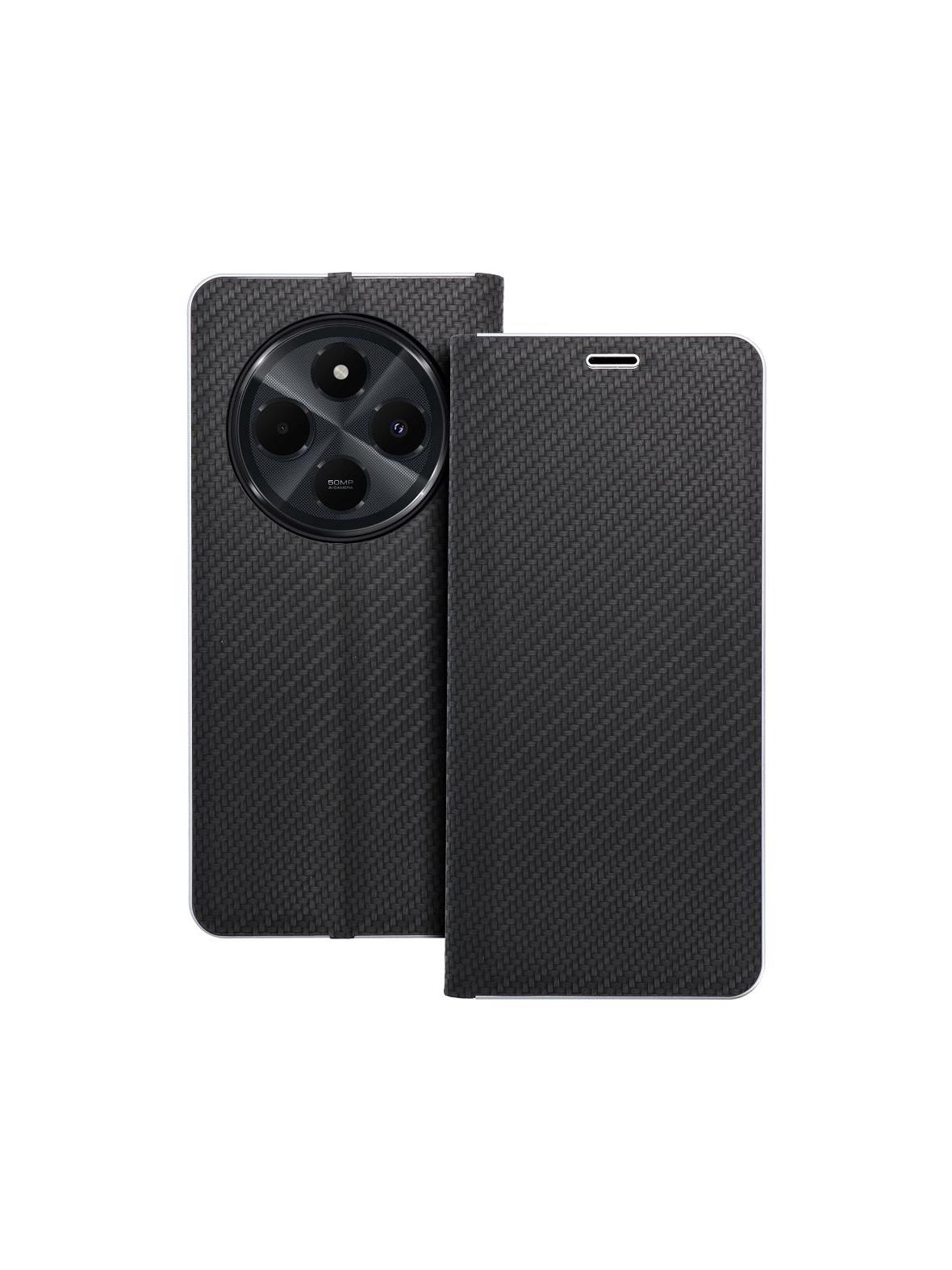 Kabura LUNA Book Carbon do XIAOMI Redmi 14C czarny