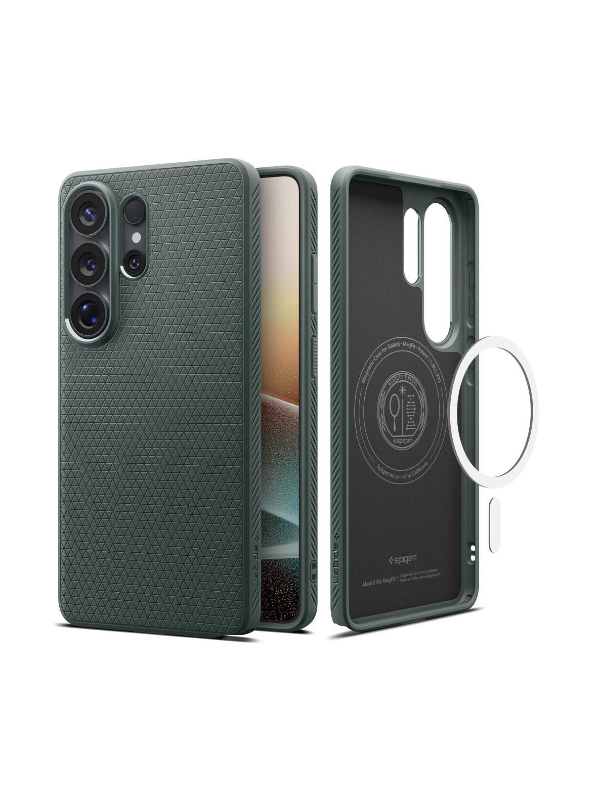 SPIGEN futerał LIQUID AIR MAG kompatybilny z MagSafe do SAMSUNG S26 Ultra abyss green