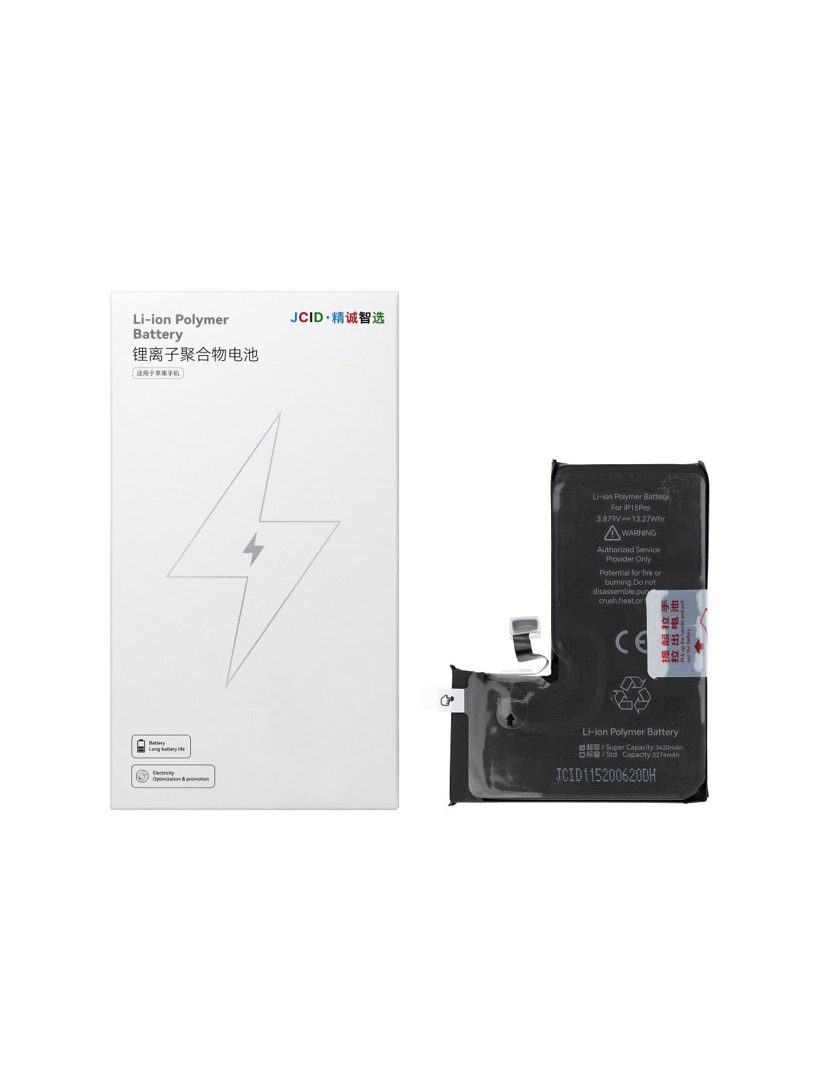 JCID Bateria do iPhone 15 Pro 3430 mAh (zwiększona pojemność)