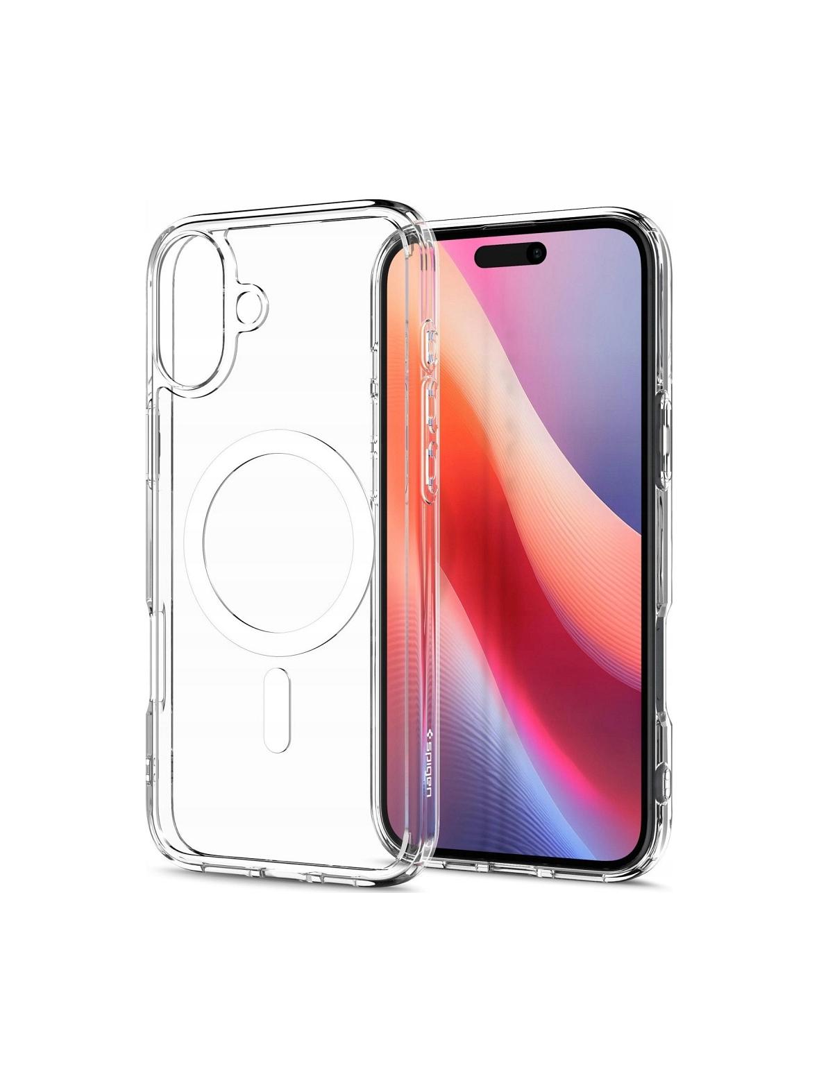 SPIGEN futerał ULTRA HYBRID MAG kompatybilny z MagSafe do IPHONE 16 white