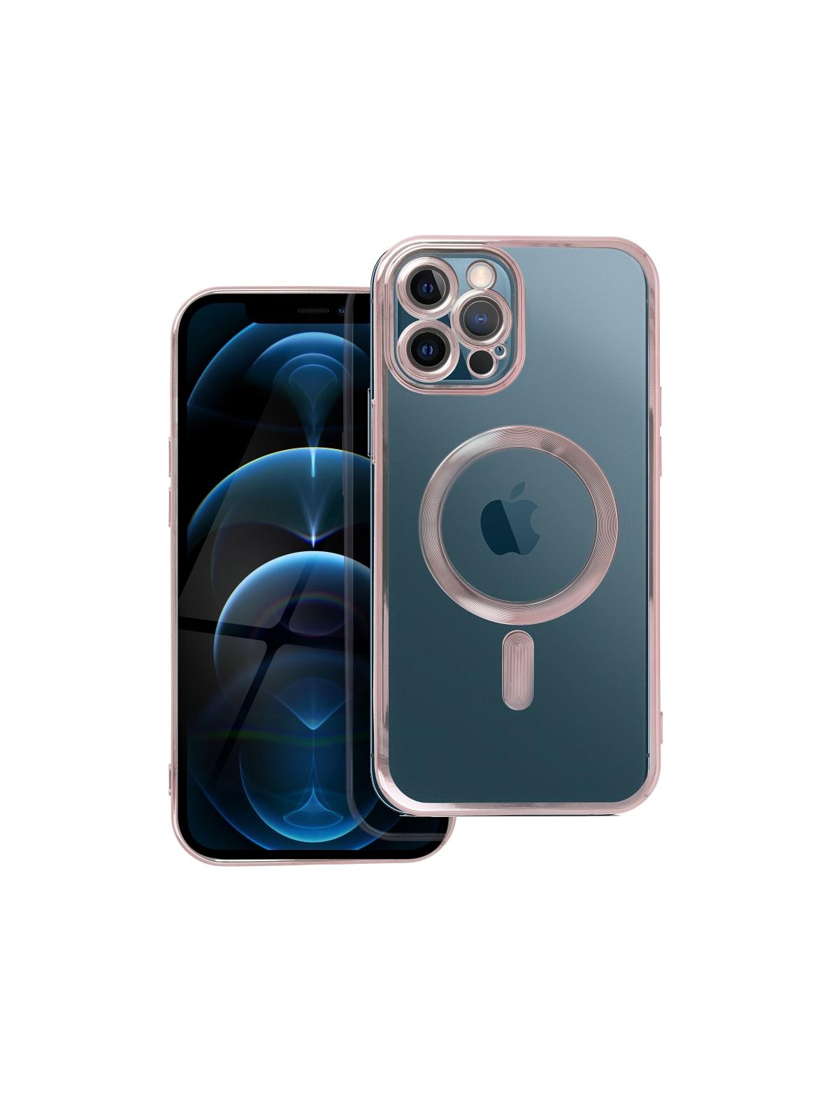 Futerał ELECTRO MAG COVER kompatybilny z MagSafe do IPHONE 12 Pro Max złoty róż