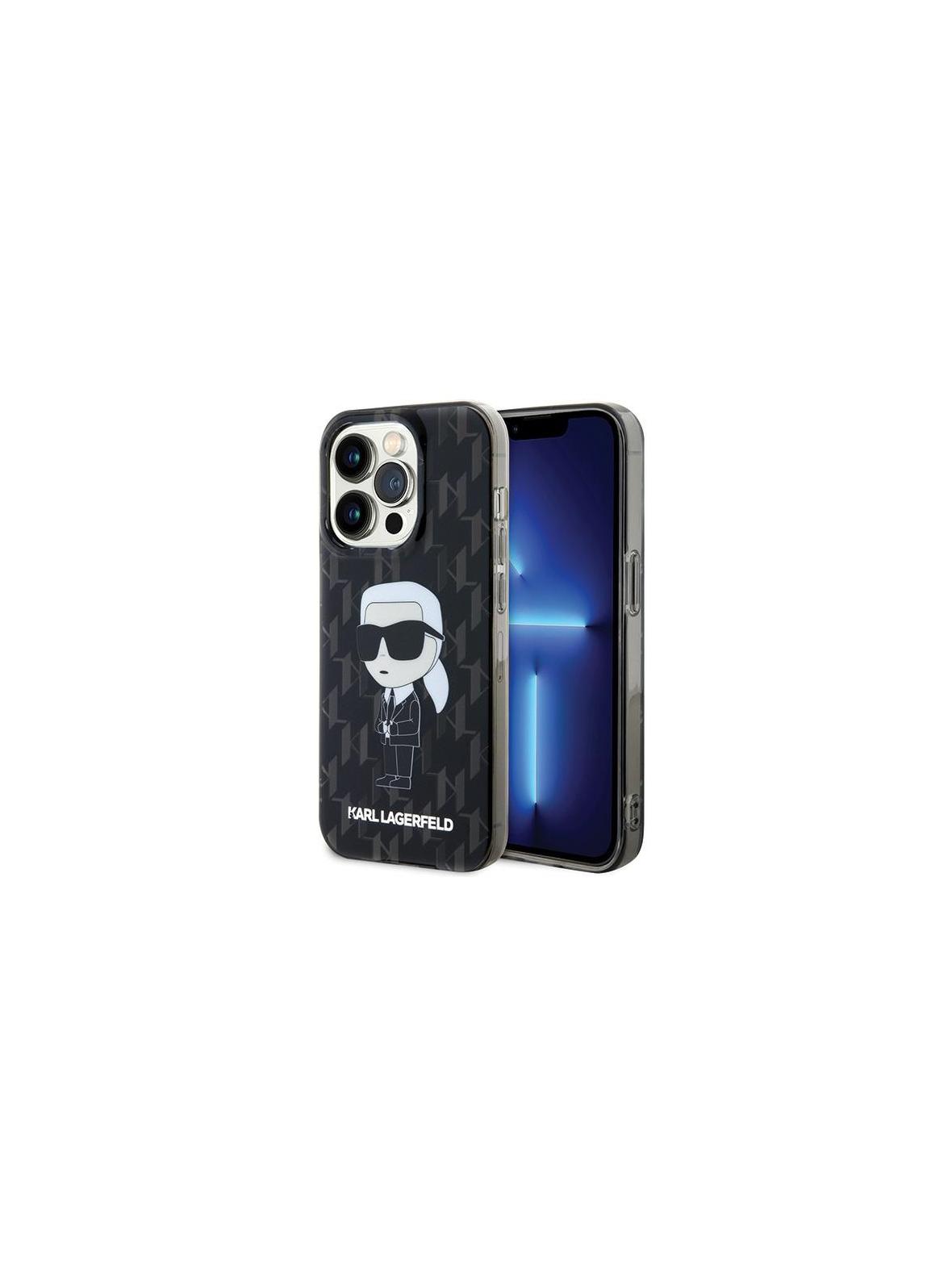 KARL LAGERFELD futerał do IPHONE 15 Pro Max KLHCP15XHNKMKLK (Ikonik Monogram) czarny
