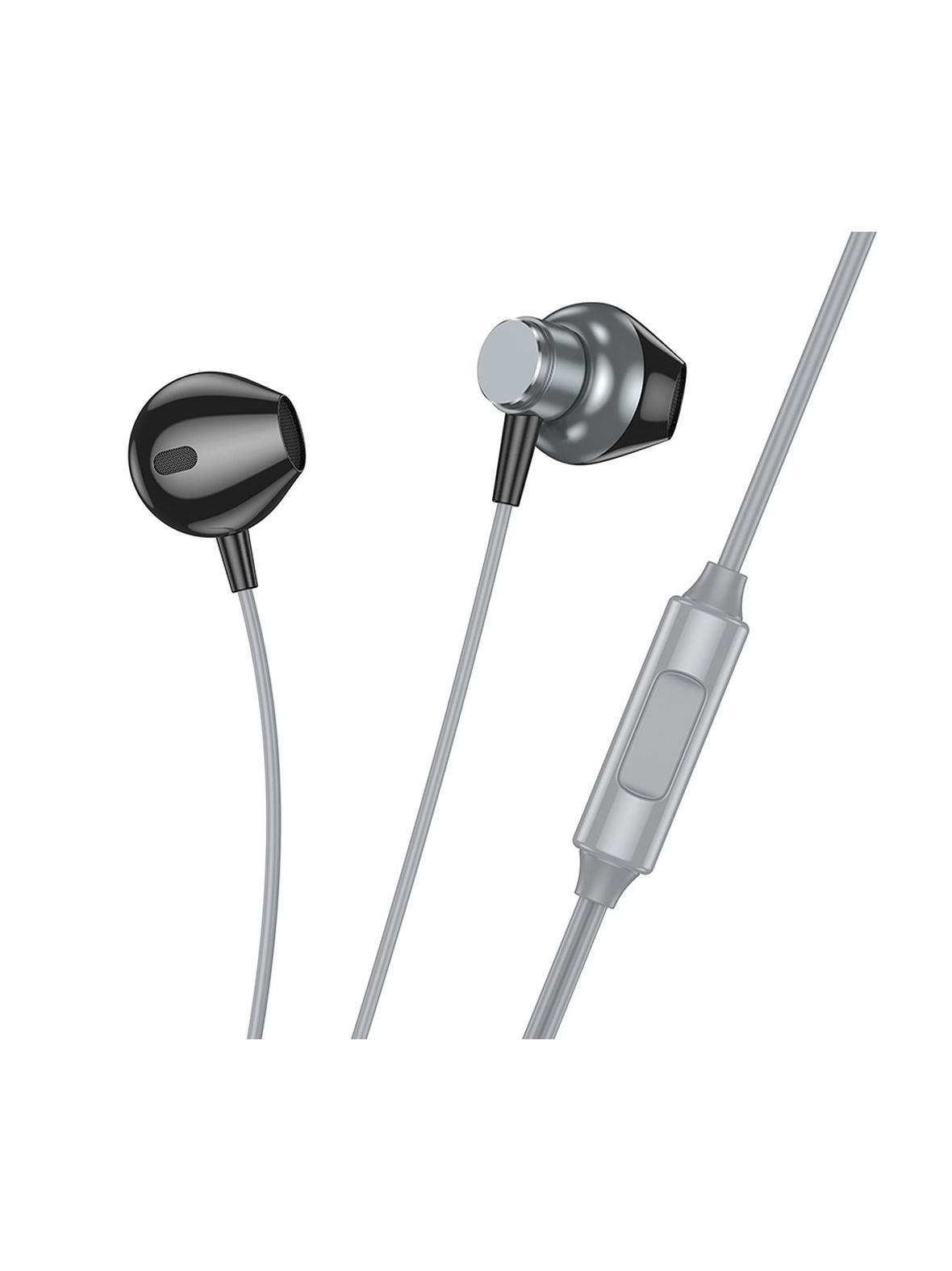 Słuchawki przewodowe douszne Jack 3,5 mm Hoco M125 szare