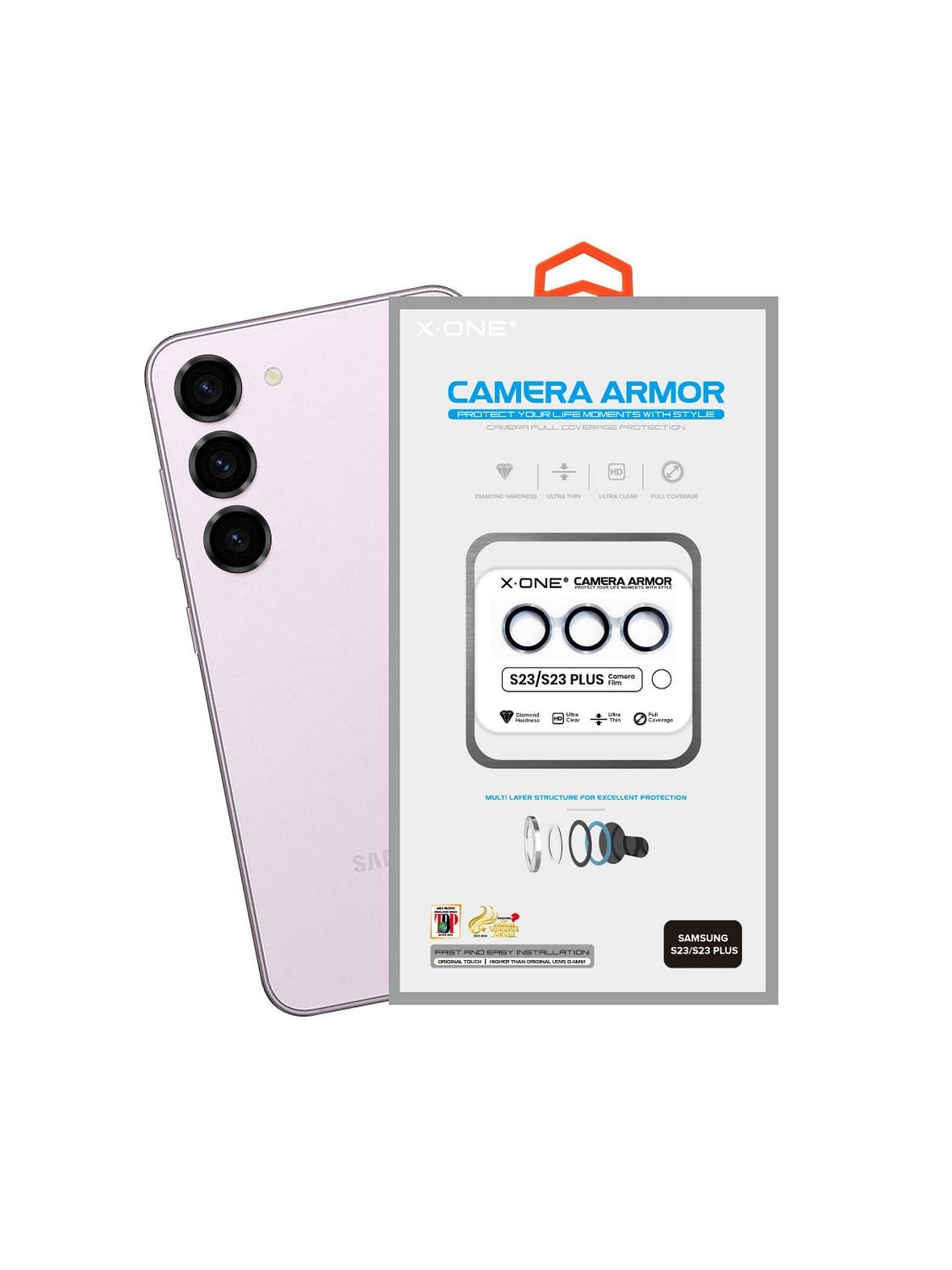 Szkło szafirowe X-ONE na obiektyw aparatu Camera Armor - do Samsung Galaxy S23/S23 Plus