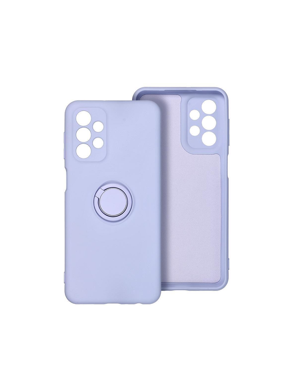 Futerał SILICONE RING do SAMSUNG A35 5G fioletowy