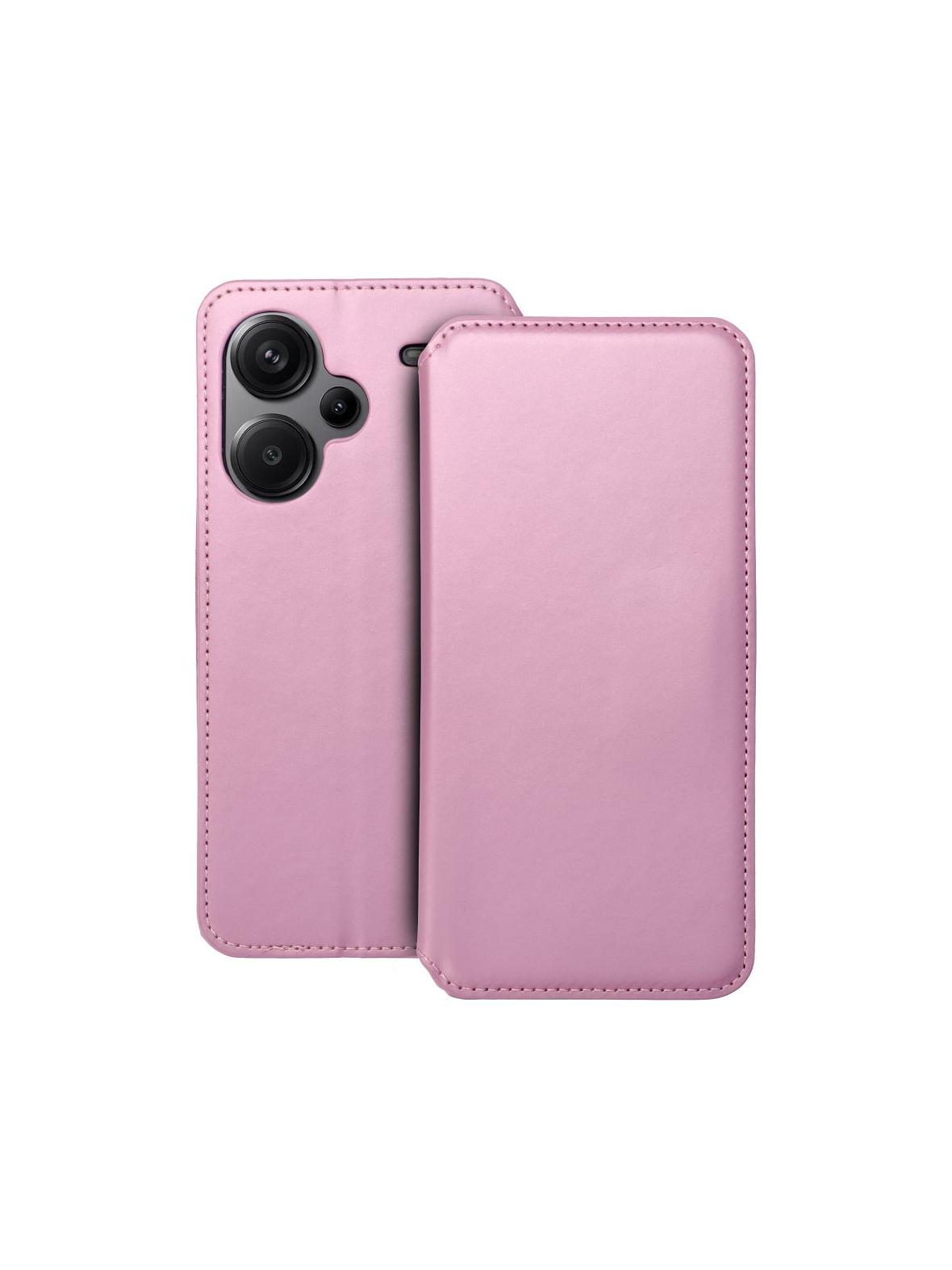 Kabura do XIAOMI Redmi Note 13 Pro Plus 5G Dual Pocket Book jasny różowy