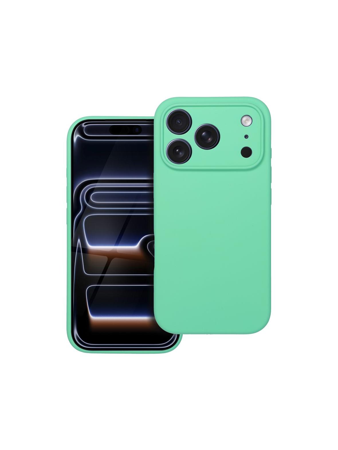 Futerał SILICONE 2mm do IPHONE 17 Pro miętowy