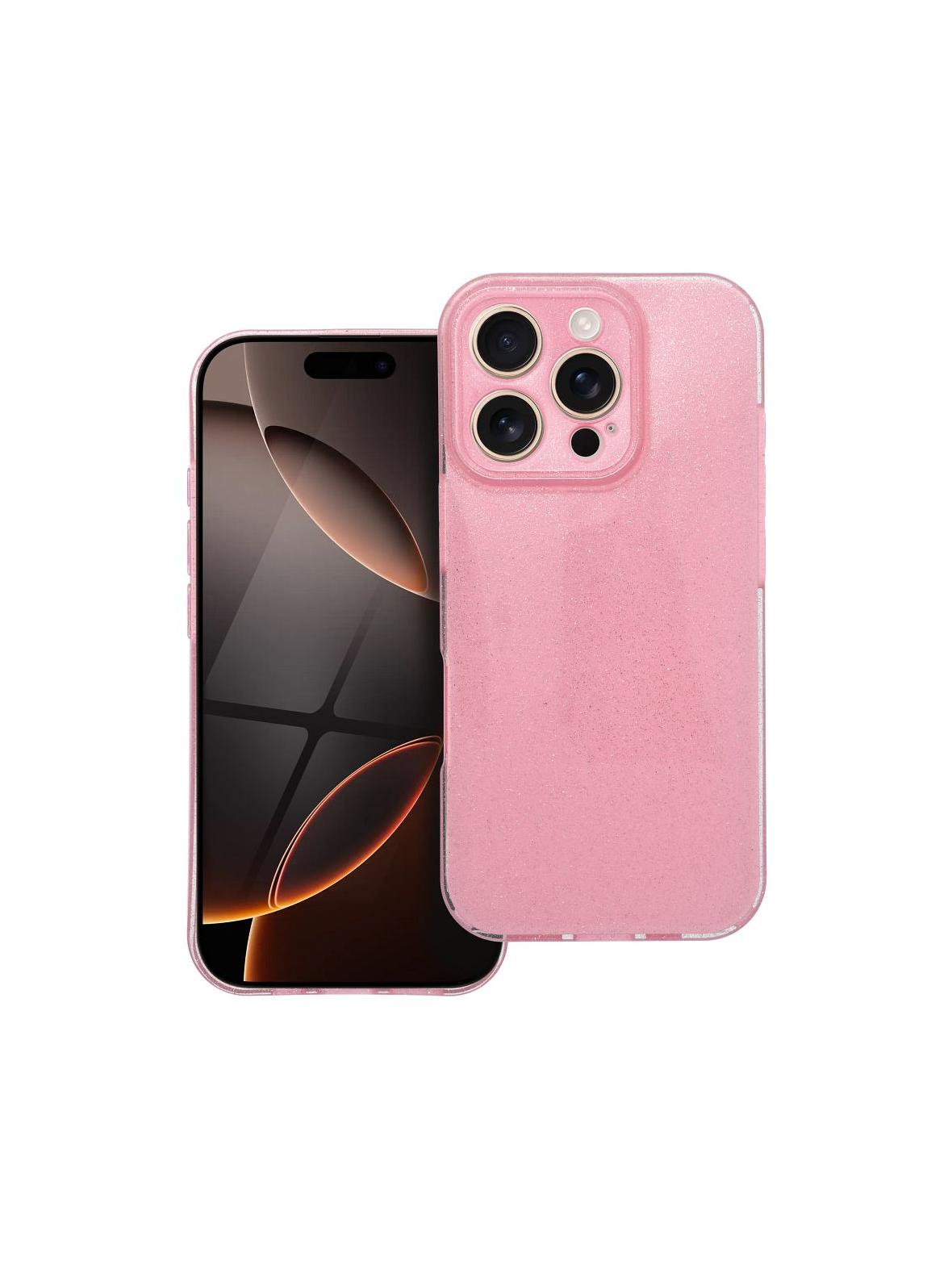 Futerał CLEAR CASE 2 mm BLINK do IPHONE 16 Pro różowy