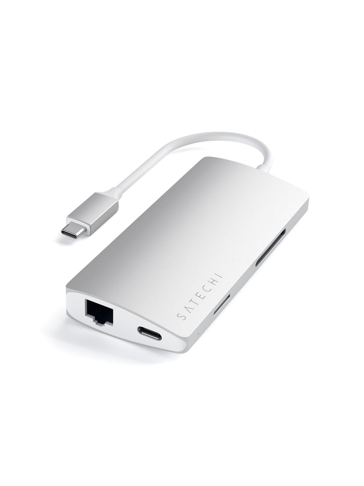SATECHI adapter HUB 7w1 Typ C ST-TCMA2S srebrny