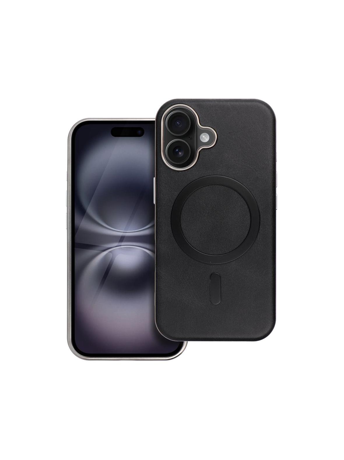 Futerał GENTLEMAN MAG COVER kompatybilny z MagSafe do IPHONE 16 PRO czarny