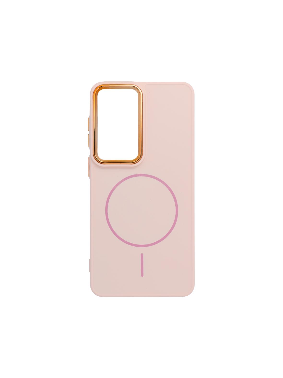 Futerał FRAME MAG COVER kompatybilny z MagSafe do SAMSUNG S26 Plus pudrowy róż