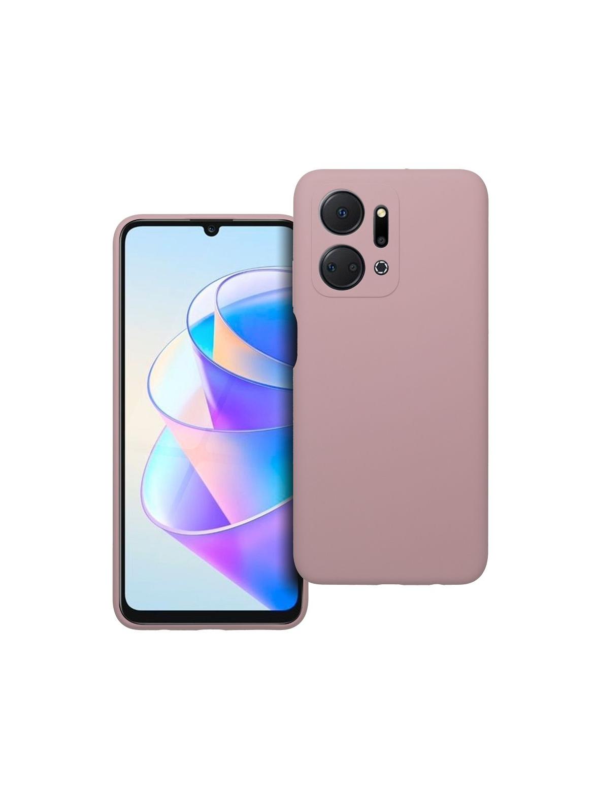 Futerał SILICONE 2mm do HONOR X7A pudrowy róż