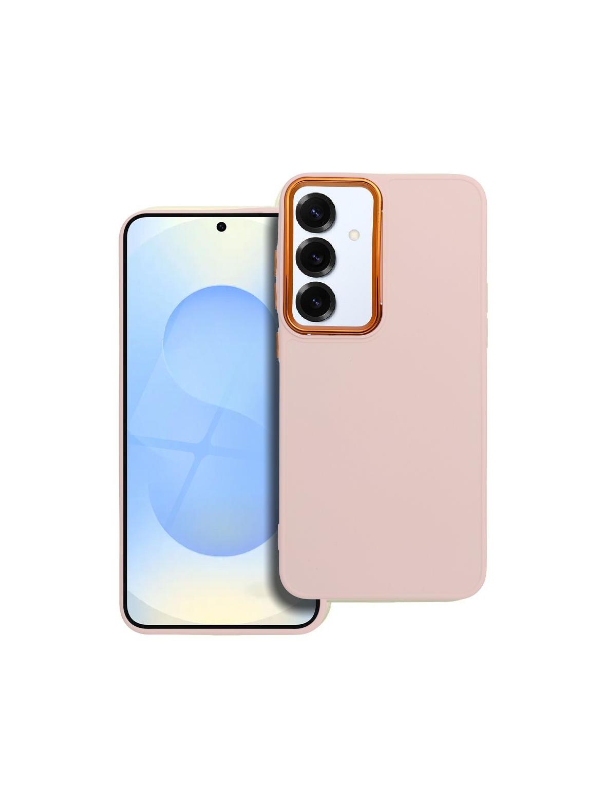 Futerał FRAME do SAMSUNG S25 Plus pudrowy róż