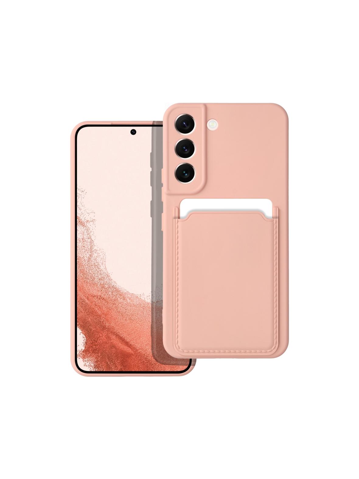 Futerał CARD CASE do SAMSUNG A53 5G różowy