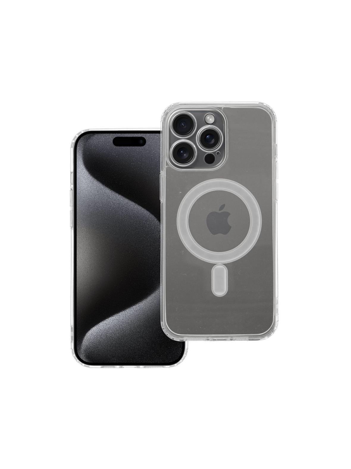 Futerał CLEAR MAG COVER z ochroną aparatu kompatybilny z MagSafe do IPHONE 15 Pro Max transparentny