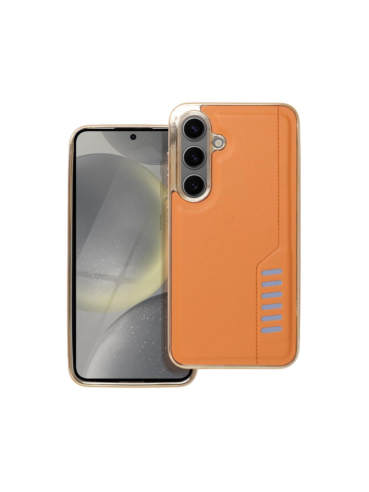 Futerał MILANO do SAMSUNG S24 brązowy