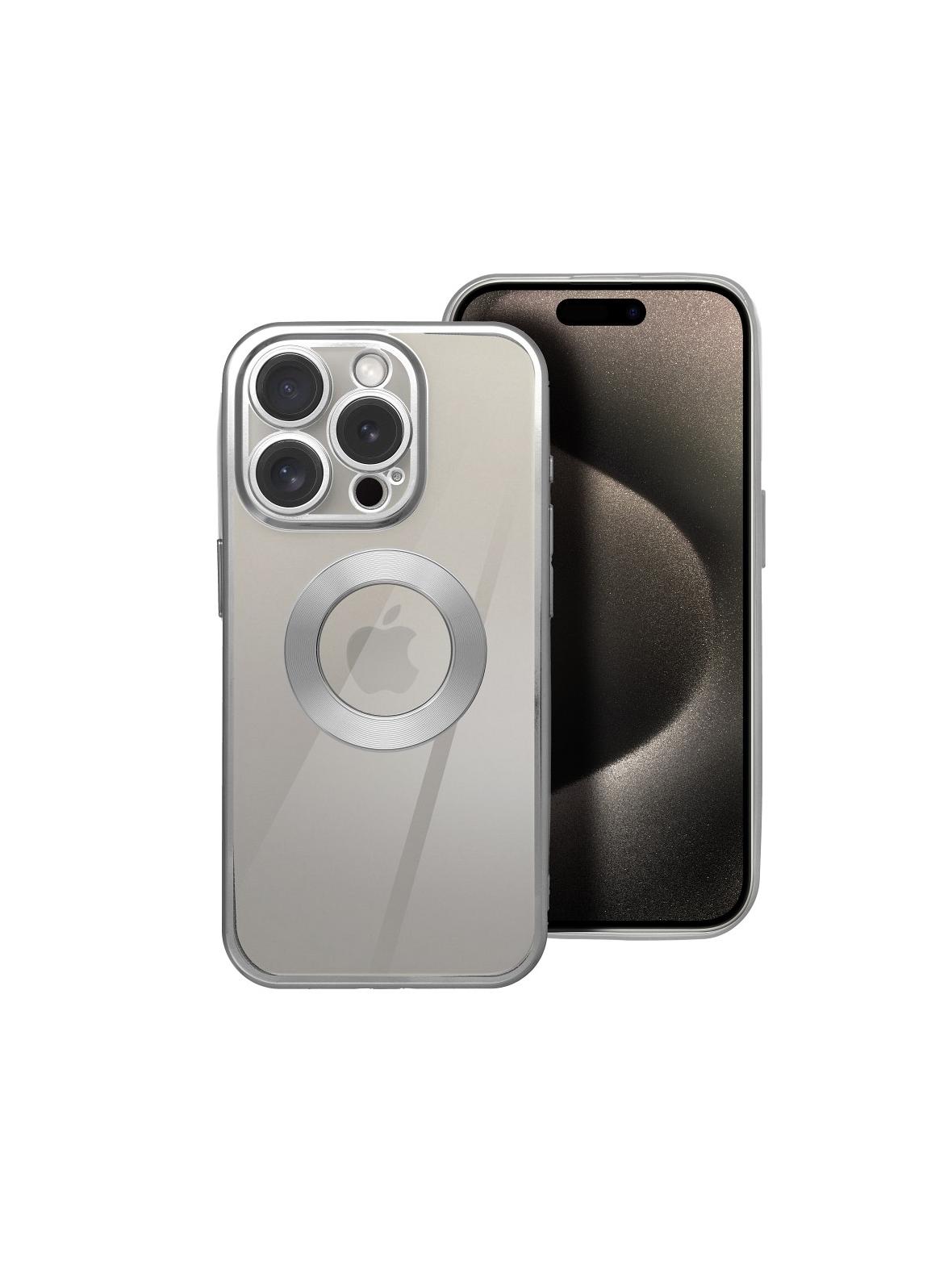 Futerał GLAM do IPHONE 16e (SE 4 2025) srebrny