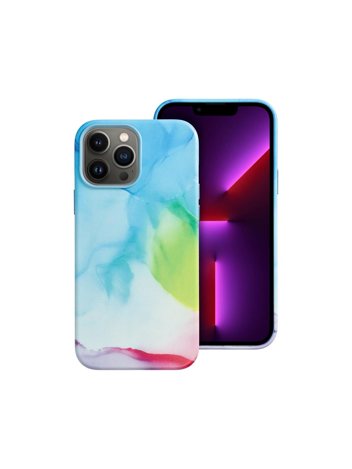 Futerał LEATHER MAG COVER kompatybilny z MagSafe do IPHONE 13 Pro Max color splash