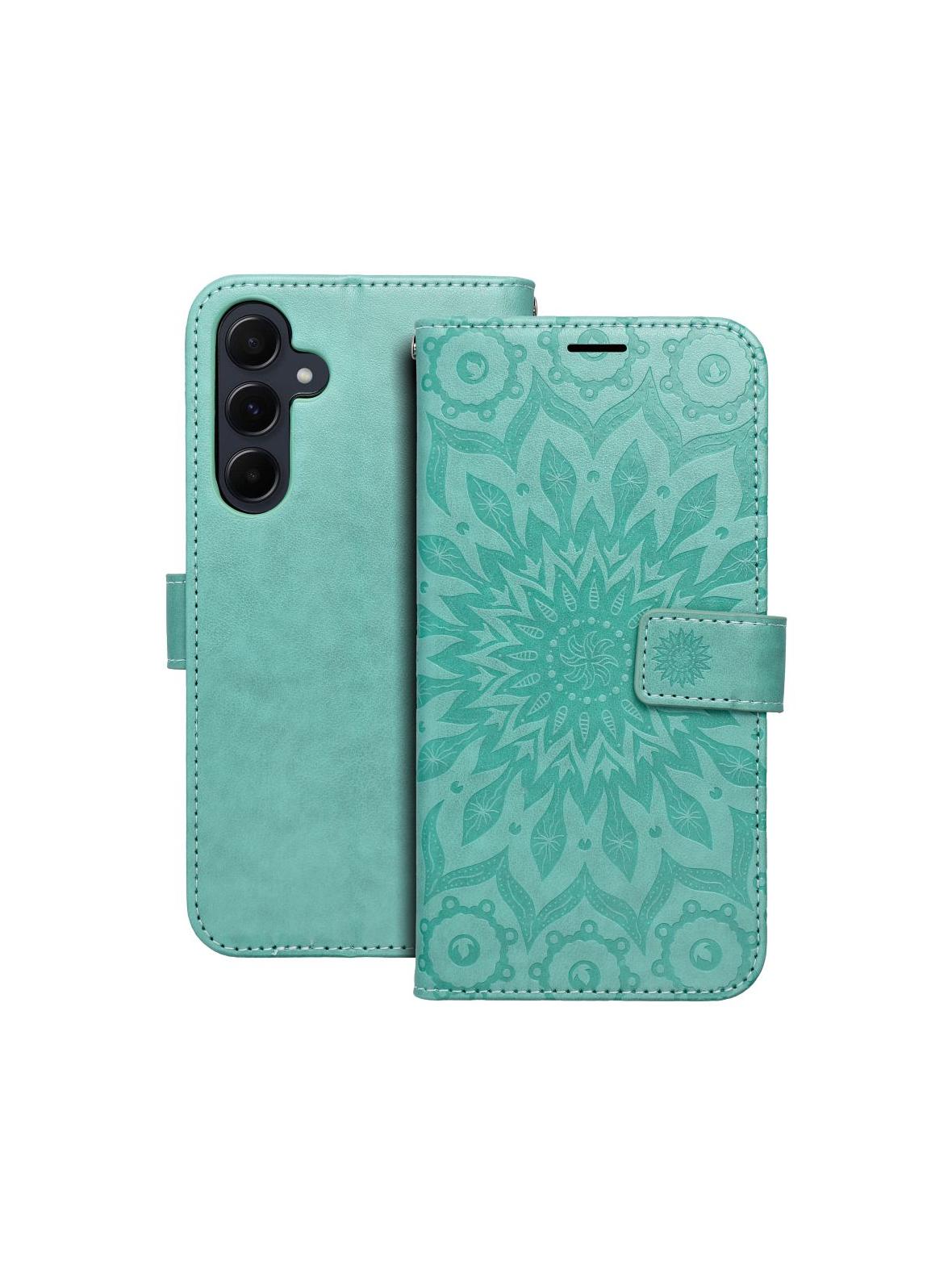 Kabura MEZZO Book do SAMSUNG A55 5G mandala zielony