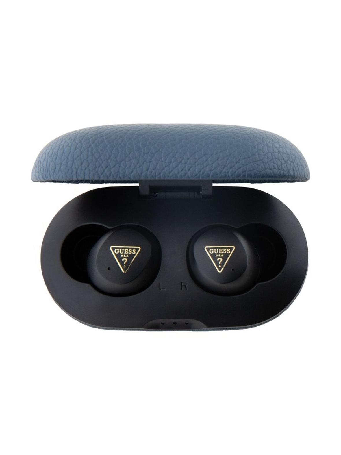 GUESS słuchawki bezprzewodowe bluetooth TWS ENC GUTWSPGTSPSB (PU Grainee Classic Logo) niebieskie
