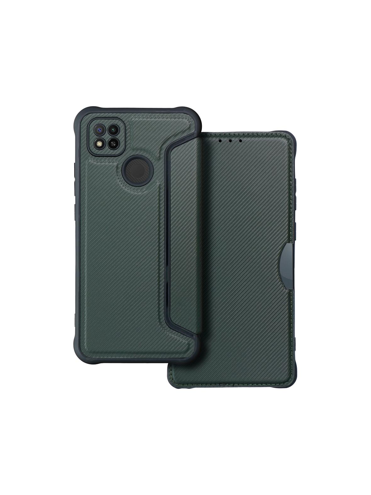 Kabura RAZOR Book do XIAOMI Redmi 9C / 9C NFC ciemnozielony