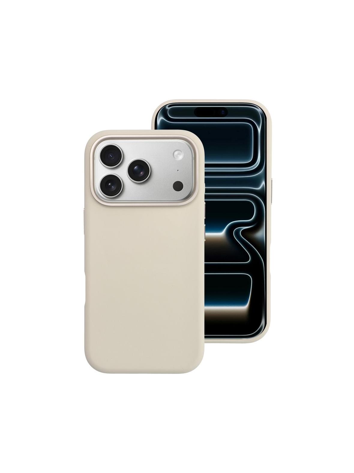 Etui na iPhone 17 PRO Forcell F-Protect Frame Premium zgodny z MagSafe antique white 0INT