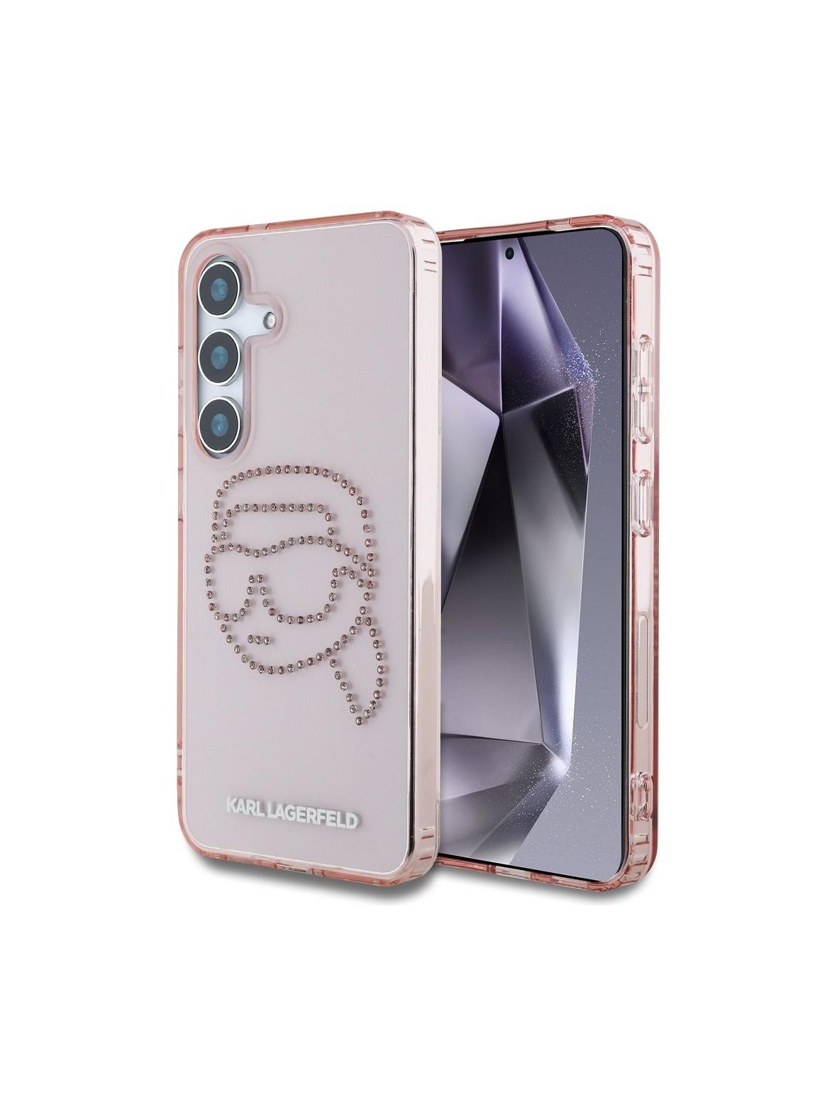 KARL LAGERFELD futerał do SAMSUNG S25 KLHCS25SHKHDCELP (IML Rhinestones K Head) różowy