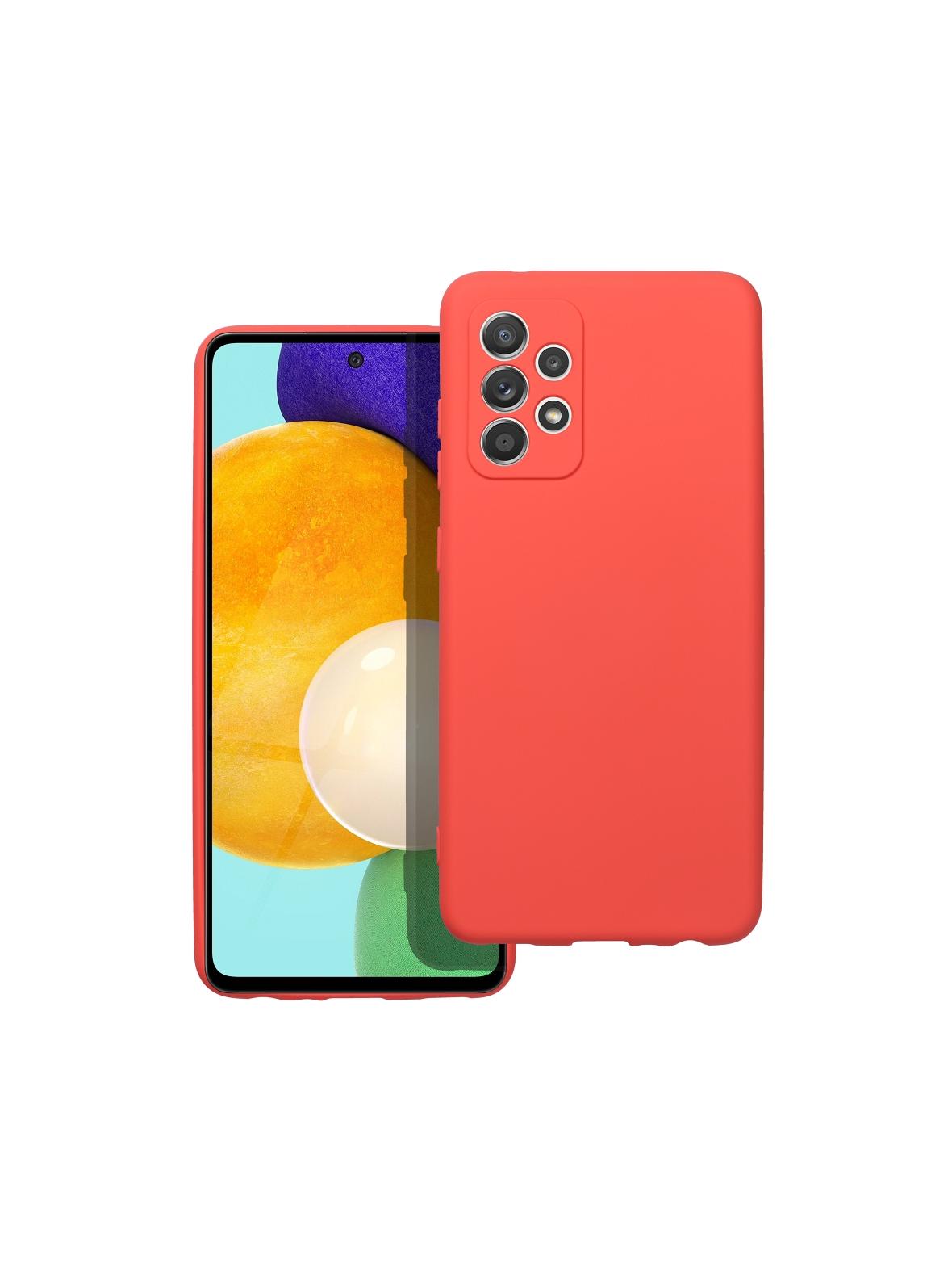 Futerał SILICONE do SAMSUNG A52 5G / A52 LTE ( 4G ) / A52S brzoskwiniowy