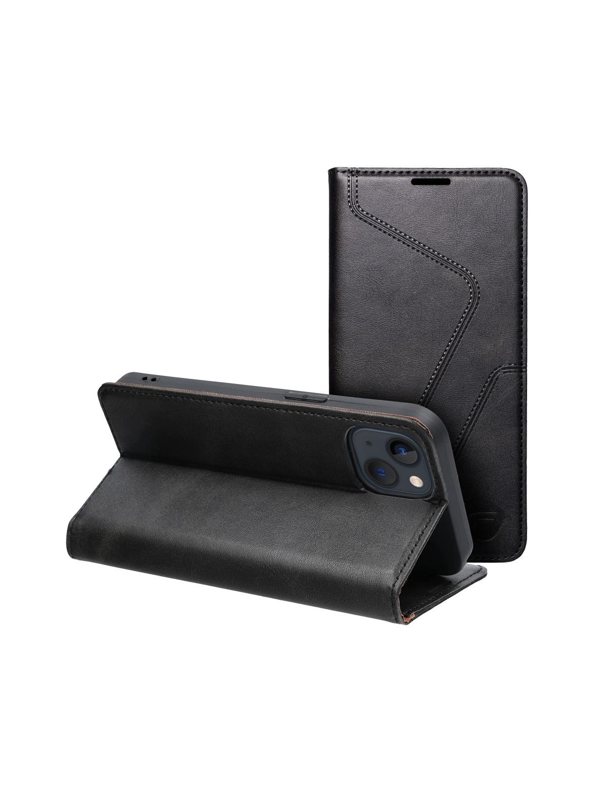 Pokrowiec na iPhone 13 Forcell F-Protect RFID Blocker Book czarny