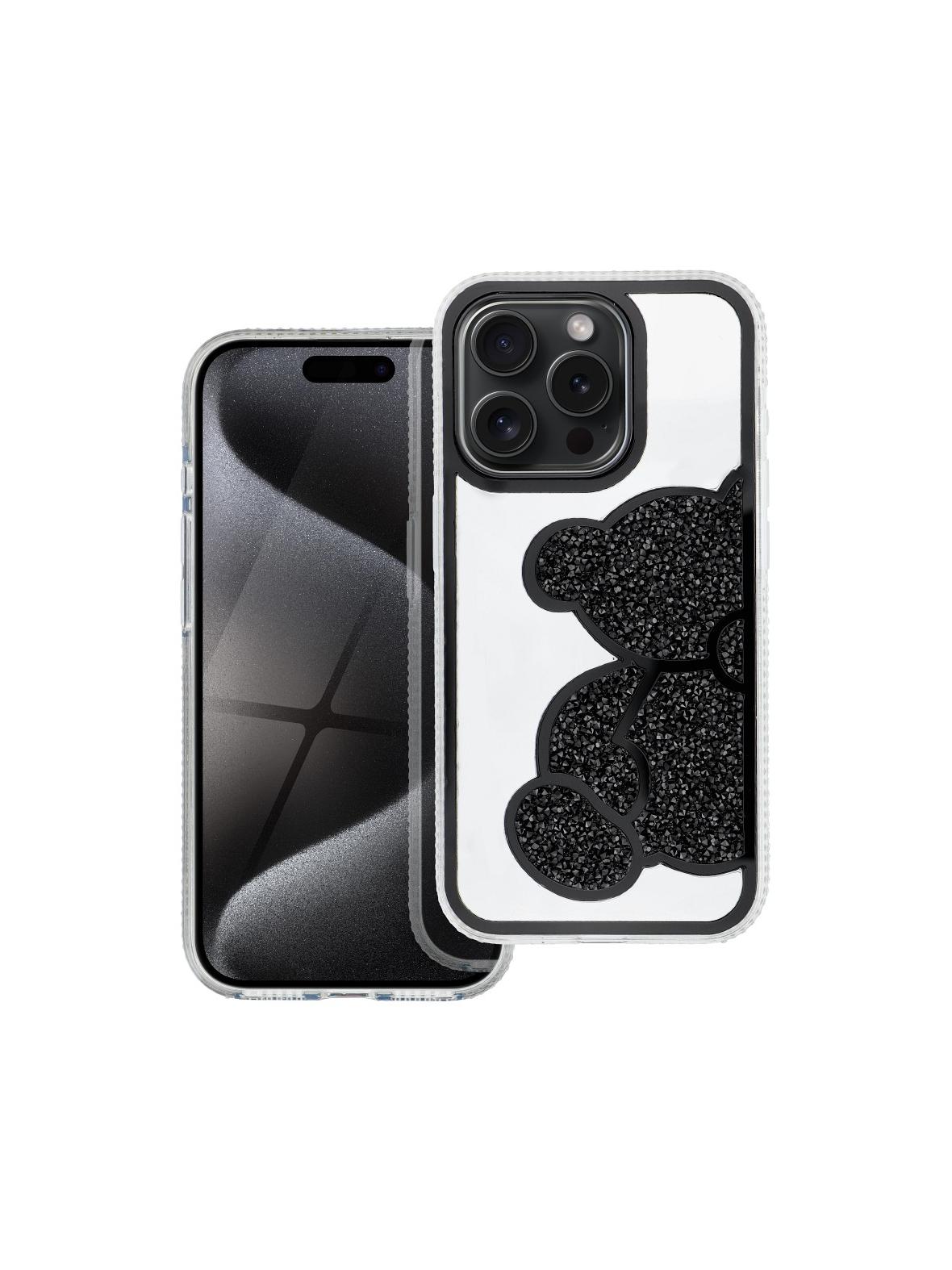 Futerał TEDDY BEAR do IPHONE 15 Pro czarny