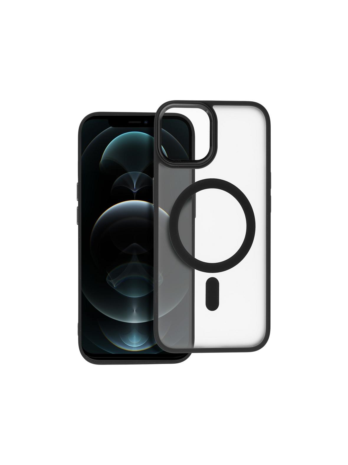 Futerał MATTE MAG COVER kompatybilny z MagSafe do IPHONE 12 Pro Max czarny