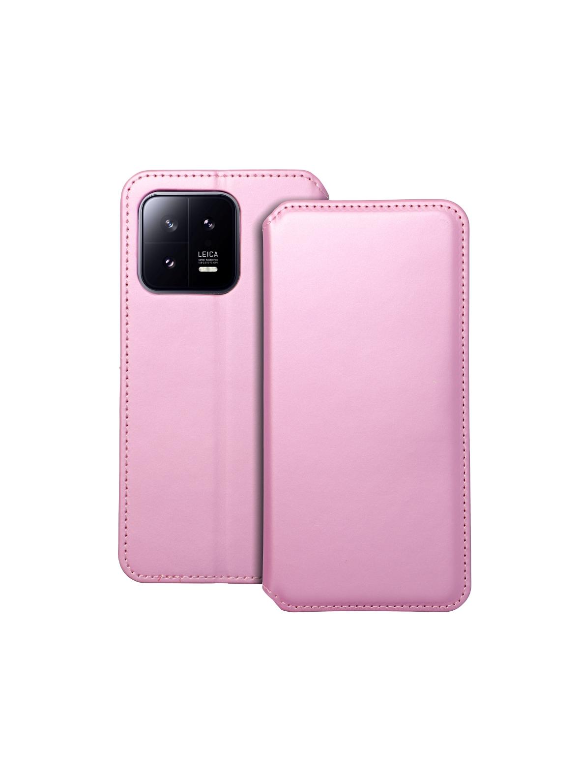 Kabura DUAL POCKET Book do XIAOMI 13 jasny różowy