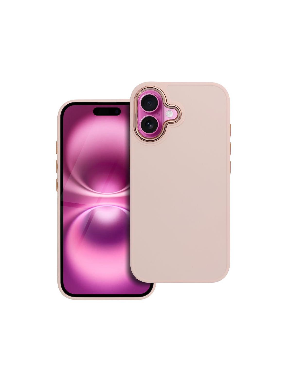 Futerał FRAME do IPHONE 16 pudrowy róż