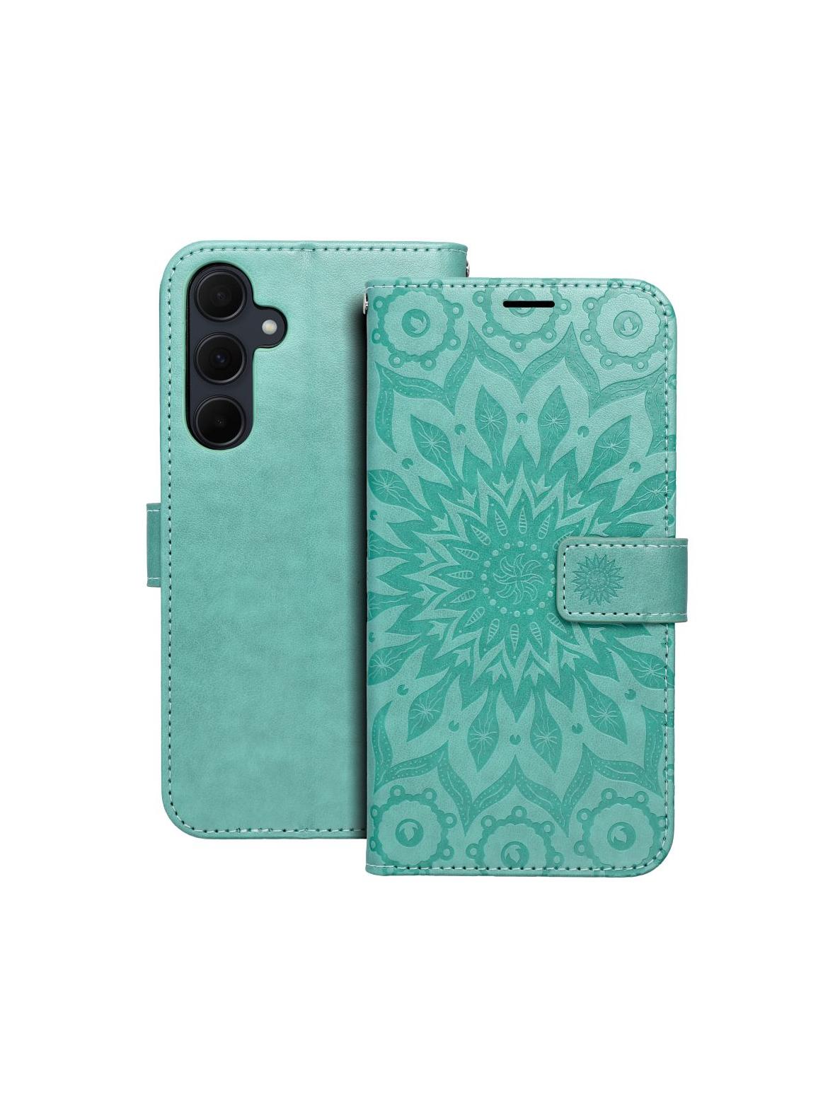 Kabura MEZZO Book do SAMSUNG A35 5G mandala zielony