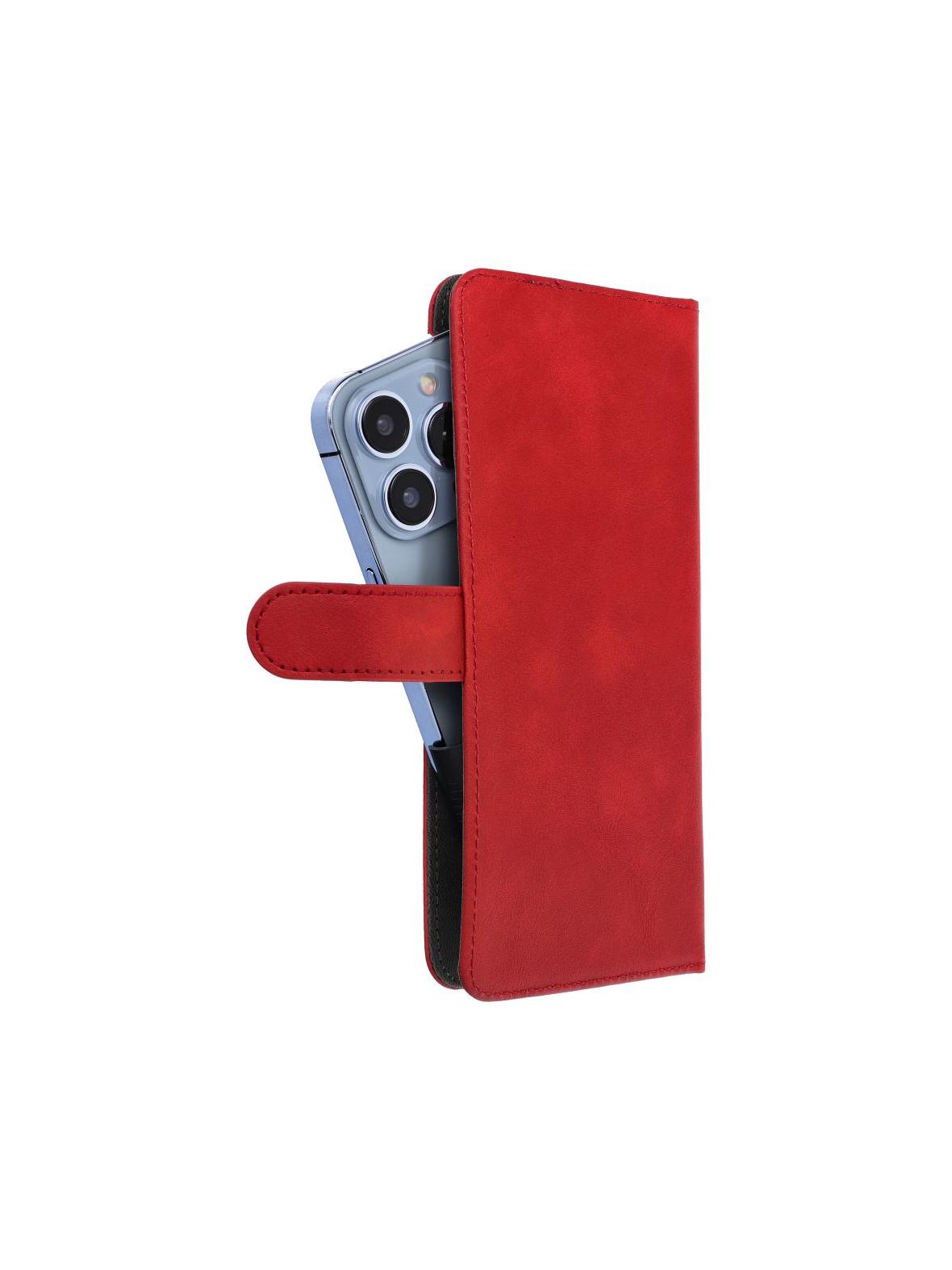 Kabura uniwersalna do IPHONE 6 PLUS / 7 PLUS / 8 PLUS / XS MAX / 11 PRO MAX / SAMSUNG S20 FE / S21 FE / S10 PLUS / A10 / A32 / A54 / XIAOMI 12 LITE / HUAWEI P30 PRO COMMON Book rozmiar L czerwona