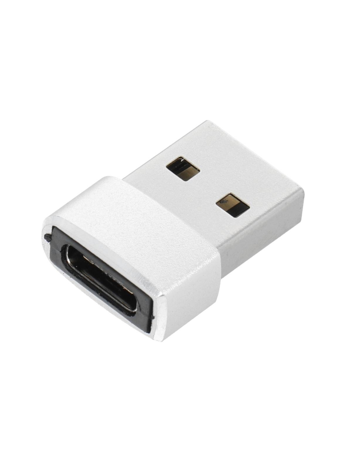Adapter Typ C (żeński) do USB A (męski) srebrny