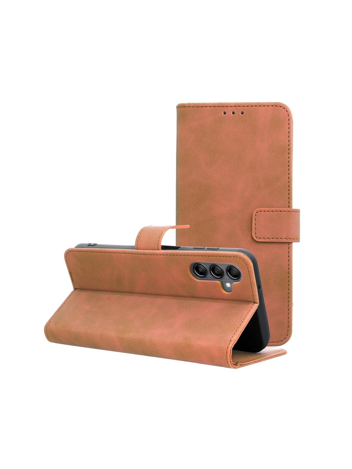 Kabura TENDER Book do SAMSUNG A14 4G / A14 5G brązowy