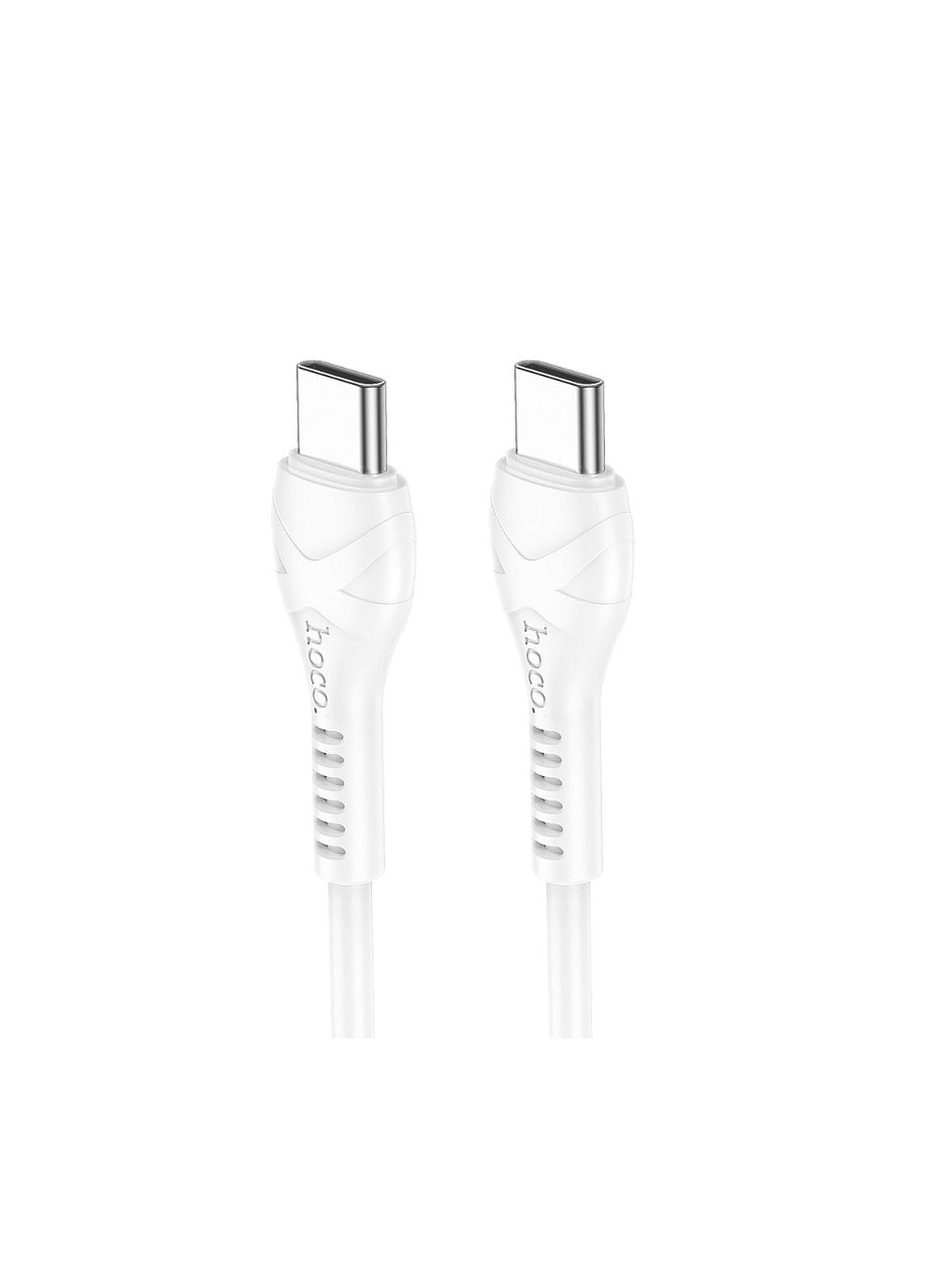Kabel USB C do USB C Hoco PD 60W 1 m X37 biały