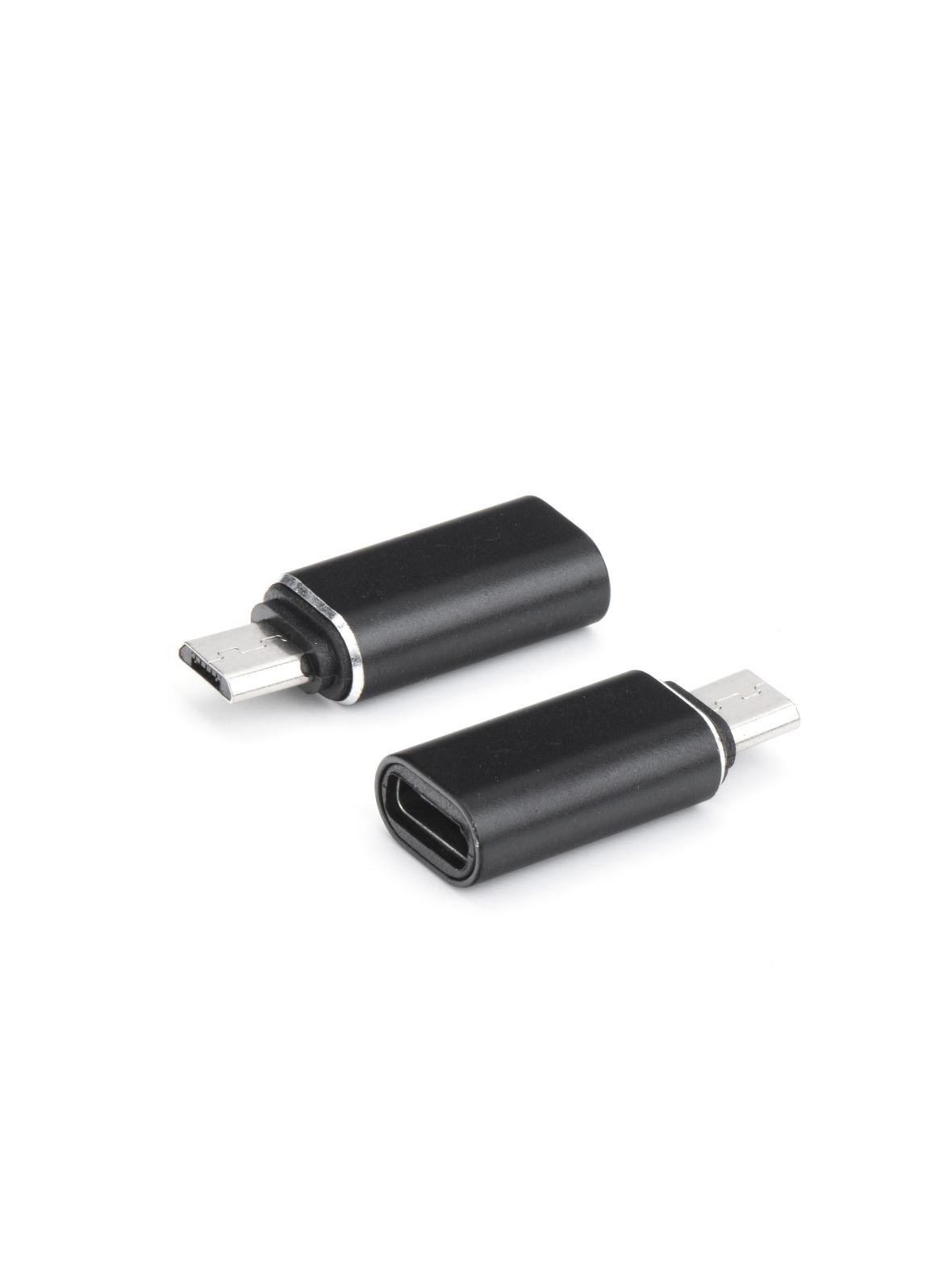 Adapter Typ C (żeński) do Micro USB (męski) czarny