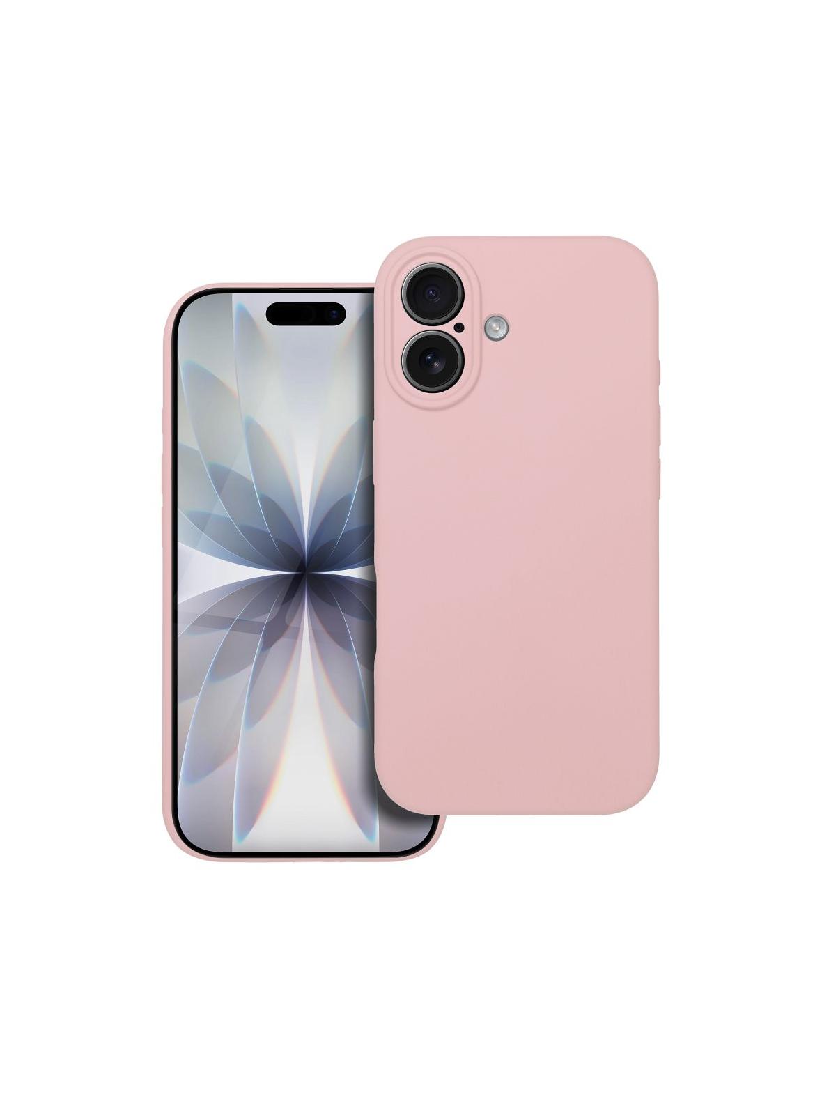 Futerał SILICONE 2mm do IPHONE 17 kompatybilny z MagSafe pudrowy róż