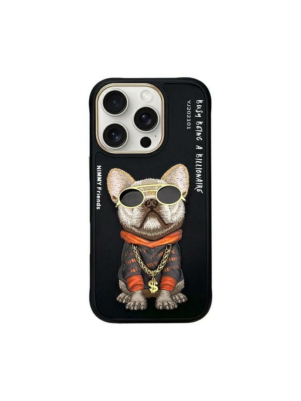 NIMMY futerał GLASSES COOL DOG do IPHONE 16 Pro czarny