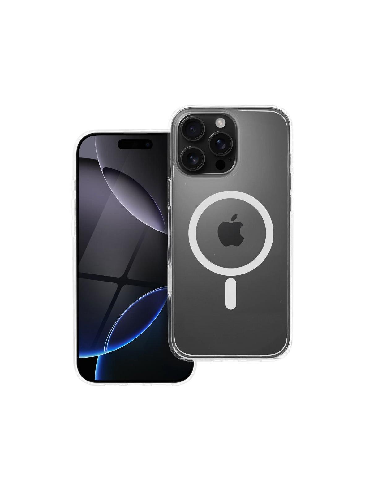 Etui na iPhone 16 PRO MAX Forcell F-Protect Clear Hybrid Premium zgodny z MagSafe transparentne 0INT