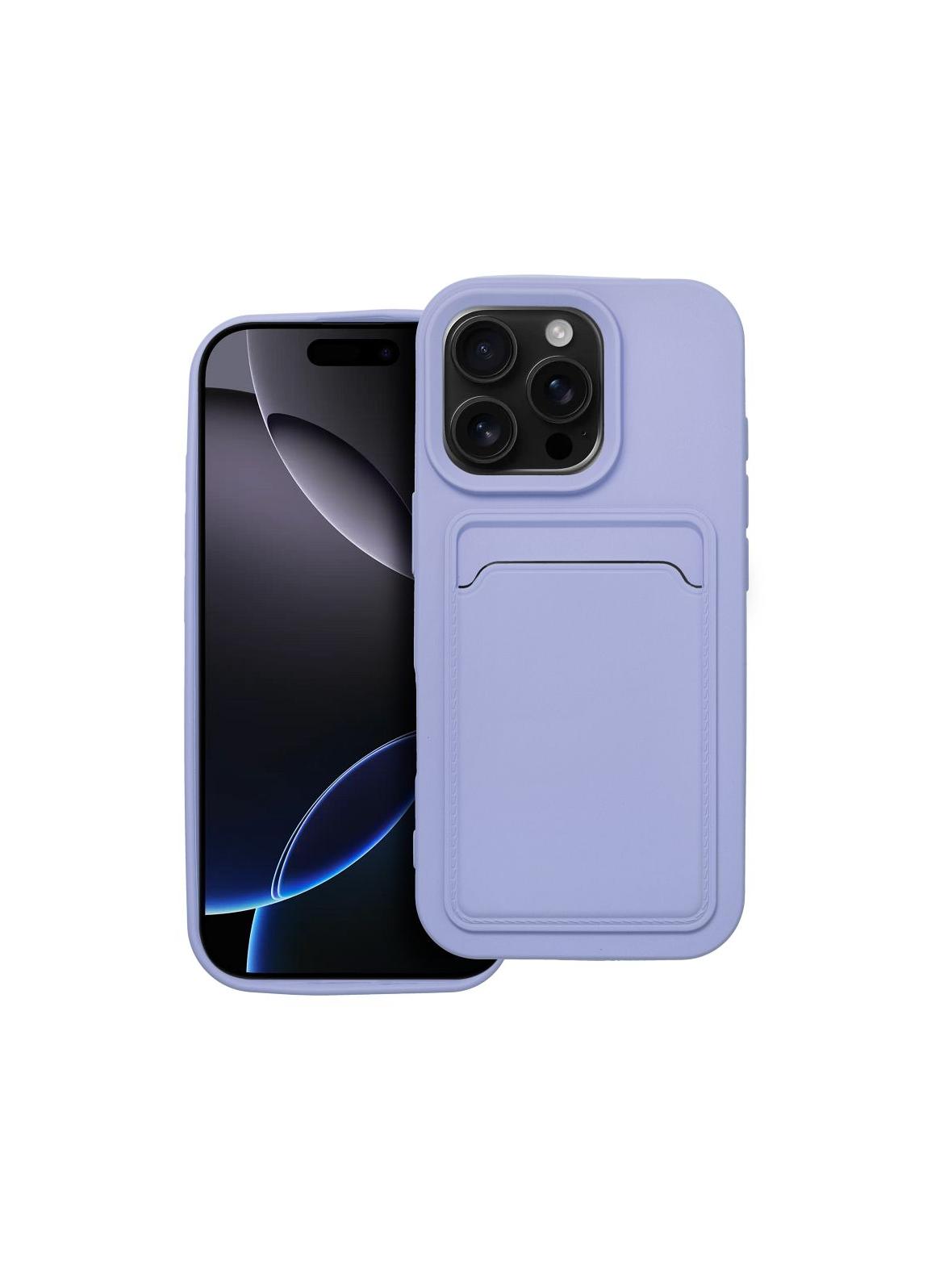 Futerał CARD CASE do IPHONE 16 Pro fioletowy