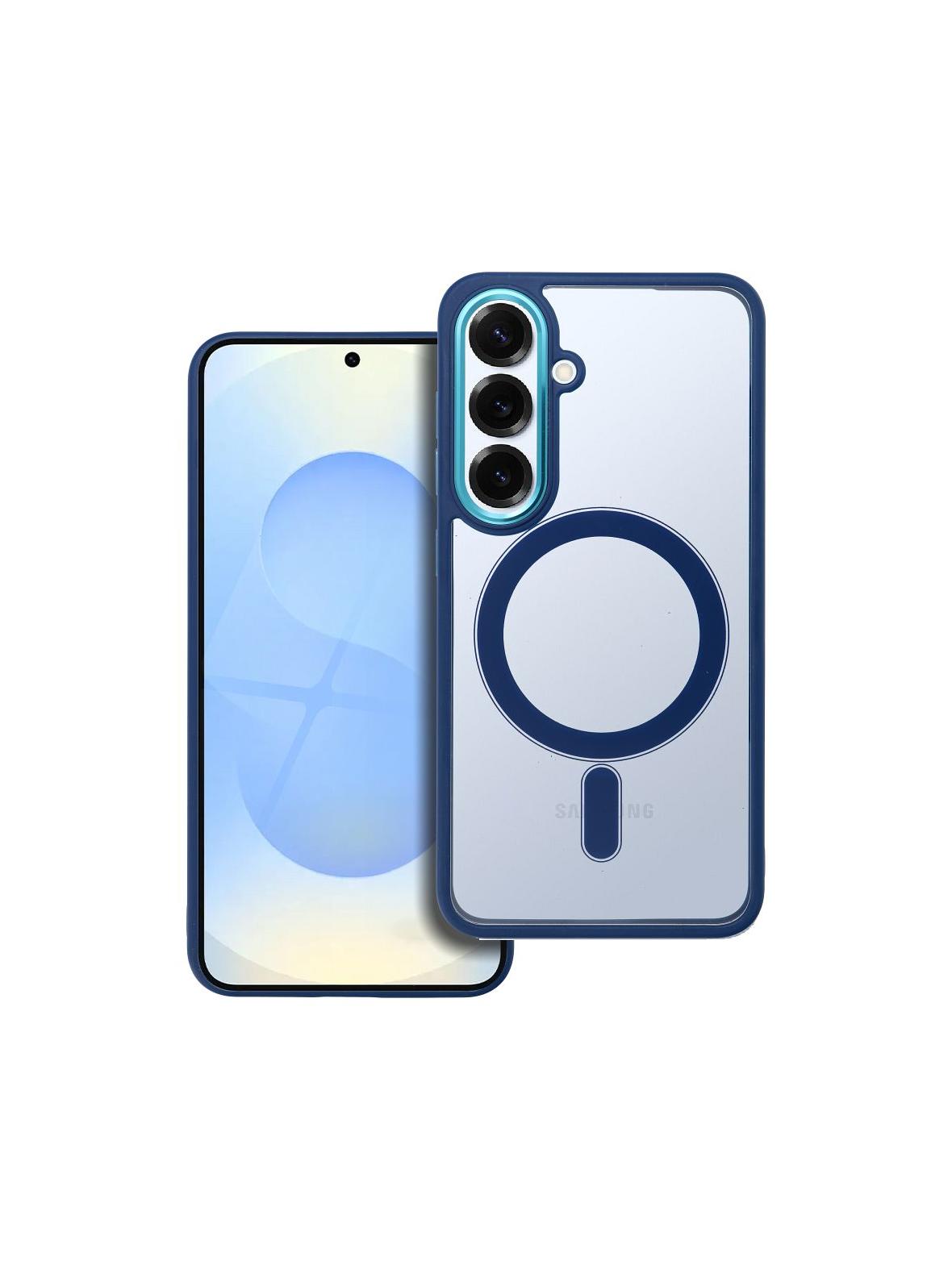 Futerał do Samsung S25 Color Edge Mag Cover zgodny z MagSafe niebieski